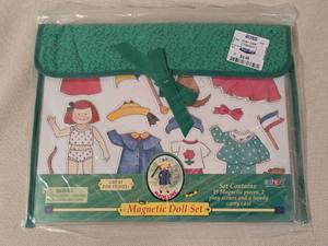 lot 263 image: Madeline Magnetic Doll Set with 19 Magnetic Pieces and Carry Case