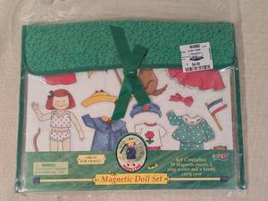 lot 264 image: Madeline Magnetic Doll Set with Carry Case by Eden