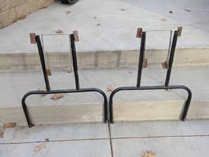 lot 271 image: Pair of Steel Folding Table Legs (approx. 28in tall and 24 wide)