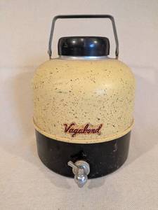 lot 288 image: Vintage Vagabond Metal Beverage Cooler with Spout and Handle