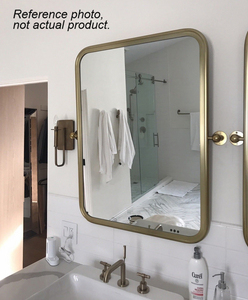 lot 7 image: Restoration Hardware Astoria Pivot Mirror with Brass Hardware - Goes well with lots 216, 217, 218, and 219