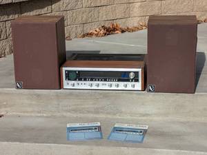 lot 29 image: Pioneer QX-949A 4-Channel Stereo Receiver with Speakers, and Manuals