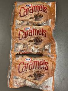 lot 42 image: trol - Kraft Caramels 3-Pack, Unopened, 11 oz Bags, Best By Feb 2025