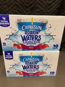 lot 83 image: TX 7 - Capri Sun Roarin Waters Berry Flavored Water Beverage, 20 Pouches