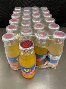 lot 407 image: TN 6 - Hit Mango Juice Drink 7.9 fl oz (237 mL) Glass Bottles - 24 Pack