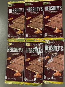 lot 464 image: MN 3 - 6 XL Hersheys Milk Chocolate with Almonds Bars, 4.25 oz Each, BB 022025