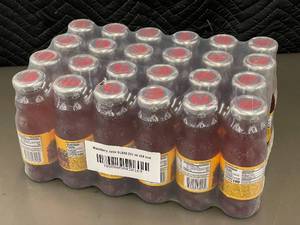 lot 404 image: Tn 6 - Hit Blackberry Juice Drink Glass Bottles 237ml - 24-Count Lot