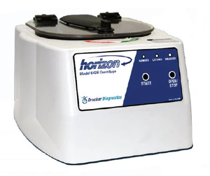 lot 62 image: MSRP $2200 Fisher HealthCare Horizon 642E Centrifuge  6-Place Rotor, 10-Min Preset Run, 1,600xg Speed  Reliable Blood Separation & Chemistry Use  Lid Safety Lock & Cool-Flow Design  Made in USA