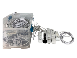 lot 50 image: Lot of 14 Mixed Brand Power Outlet Strips and Surge Protection Extension Cords - Good Condition