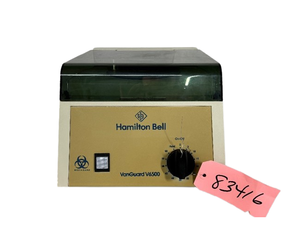 lot 97 image: Hamilton Bell VanGuard V6500 Centrifuge  High-performance six-place lab centrifuge for blood, urine, and sediment samples. Features 60-min timer, maintenance-free motor, automatic cover shutdown, and splash protection for safe, reliable lab work.