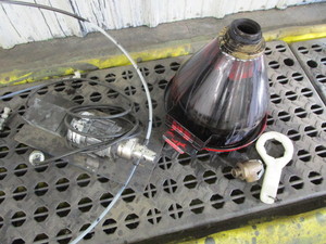 lot 55 image: Pump, Funnel, Relief Valve, Wrench