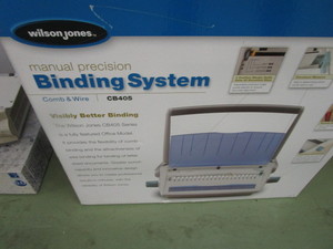 lot 97 image: Manual Binding System