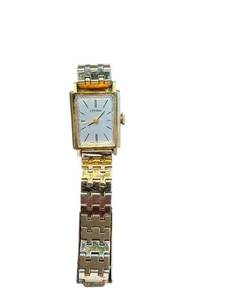 lot 26 image: Vintage Citizen Gold Tone Wristwatch with Metal Band