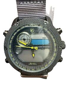 lot 50 image: Shark Sport Watch with Gray Nylon Strap and Multi-Function Dial