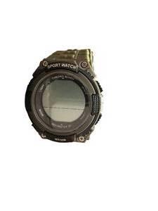 lot 55 image: Sanda Sport Watch Digital Army Green Wristwatch WR150M