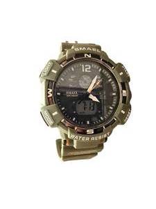 lot 57 image: Smael Digital Analog Green Sport Watch with Water Resistant Band