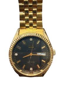 lot 64 image: Q&Q Automatic Wristwatch with Gold-Tone Bracelet