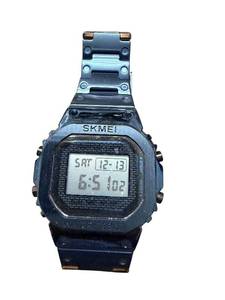 lot 71 image: SKMEI Digital Wrist Watch with Black Metal Band