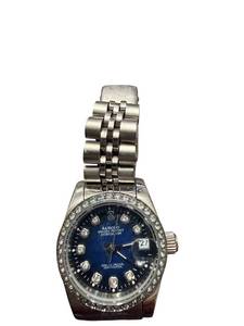lot 81 image: Sangdo Perfect Datejust Quartz Watch with Silver Band and Blue Dial