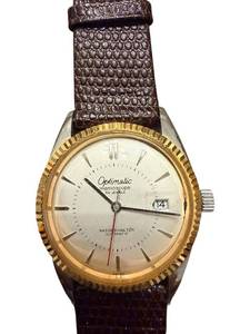 lot 83 image: Optimatic Chronoscope 25 Jewels Automatic Wristwatch with Date