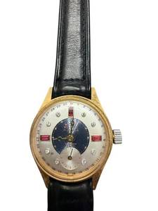 lot 85 image: Mens Swiss Mechanical Wristwatch with Black Leather Band