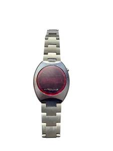 lot 87 image: Vintage Stainless Steel Digital LED Wristwatch with Red Display