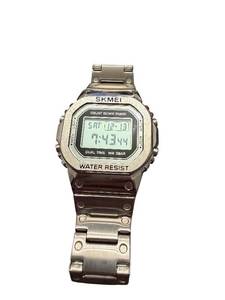 lot 88 image: Skmei Digital Stainless Steel Wristwatch with Metal Band