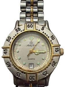 lot 90 image: Mathey-Tissot Quartz Swiss Stainless Steel Two-Tone Wristwatch