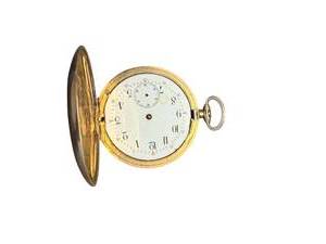 lot 101 image: Antique Mechanical Pocket Watch with White Enamel Dial