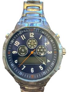 lot 111 image: Analog Digital Stainless Steel Wrist Watch with Metal Band