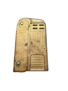 lot 183 image: Vintage Brass Pocket Lighter Made in USA Pat. 188610