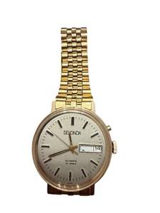 lot 205 image: Sekonda Automatic 17 Jewels Vintage Gold Tone Wristwatch