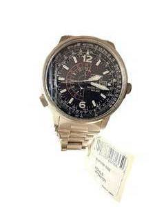lot 216 image: Citizen Eco-Drive Chronograph Wristwatch with Stainless Steel Bracelet