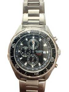 lot 218 image: Casio Quartz Chronograph Stainless Steel Mens Watch