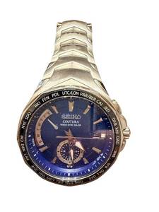 lot 224 image: Seiko Coutura Radio Sync Solar Mens Watch with Stainless Band