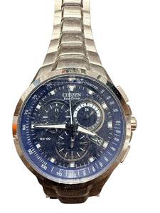 lot 232 image: Citizen Eco-Drive WR 100 Stainless Steel Chronograph Watch