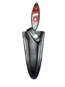 lot 241 image: Frost Cutlery Japan Boot Knife with Sheath and Wood Handle