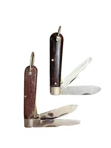 lot 242 image: Pair of Vintage Colonial USA Pocket Knives with Two Blades Each