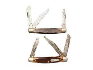 lot 250 image: Set of 2 Old Timer Multi-Blade Pocket Knives