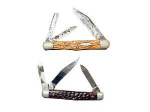 lot 258 image: Set of 2 Vintage Pocket Knives with Jigged Handles