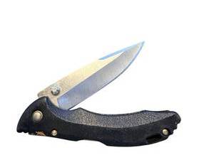 lot 269 image: Buck USA Folding Pocket Knife with Textured Handle