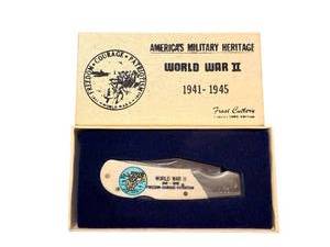 lot 294 image: Frost Cutlery World War II Collectors Edition Folding Pocket Knife with Box