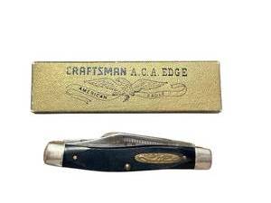 lot 297 image: Craftsman USA 9502 Triple Blade Folding Pocket Knife with Box