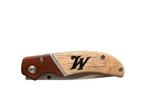 lot 314 image: Winchester Wood Handle Folding Pocket Knife