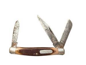 lot 317 image: Schrade Old Timer 340T 3-Blade Folding Pocket Knife