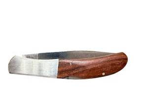 lot 318 image: Kershaw Kai Japan 4150 Folding Pocket Knife with Wooden Handle