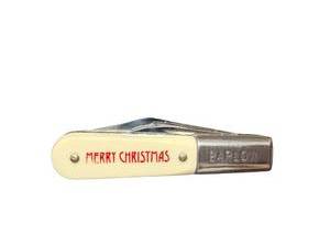 lot 334 image: Barlow Pocket Knife with Merry Christmas Handle