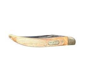 lot 339 image: Buck 385 Folding Pocket Knife with Wood Handle