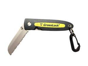 lot 347 image: Buck CrossLock Serrated Folding Knife with Clip and Carabiner