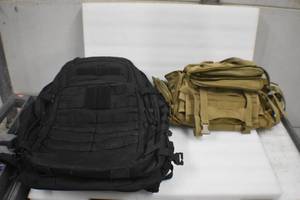 lot 1 image: Range Bag and Tacticle Backpack